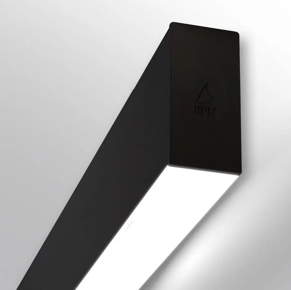 BPM 10215.03.WS.BK-BK.OP.ST.9.30.UP Nástěnné svítidlo ALBA DOUBLE 568mm 2x12W černé / opál - BPM