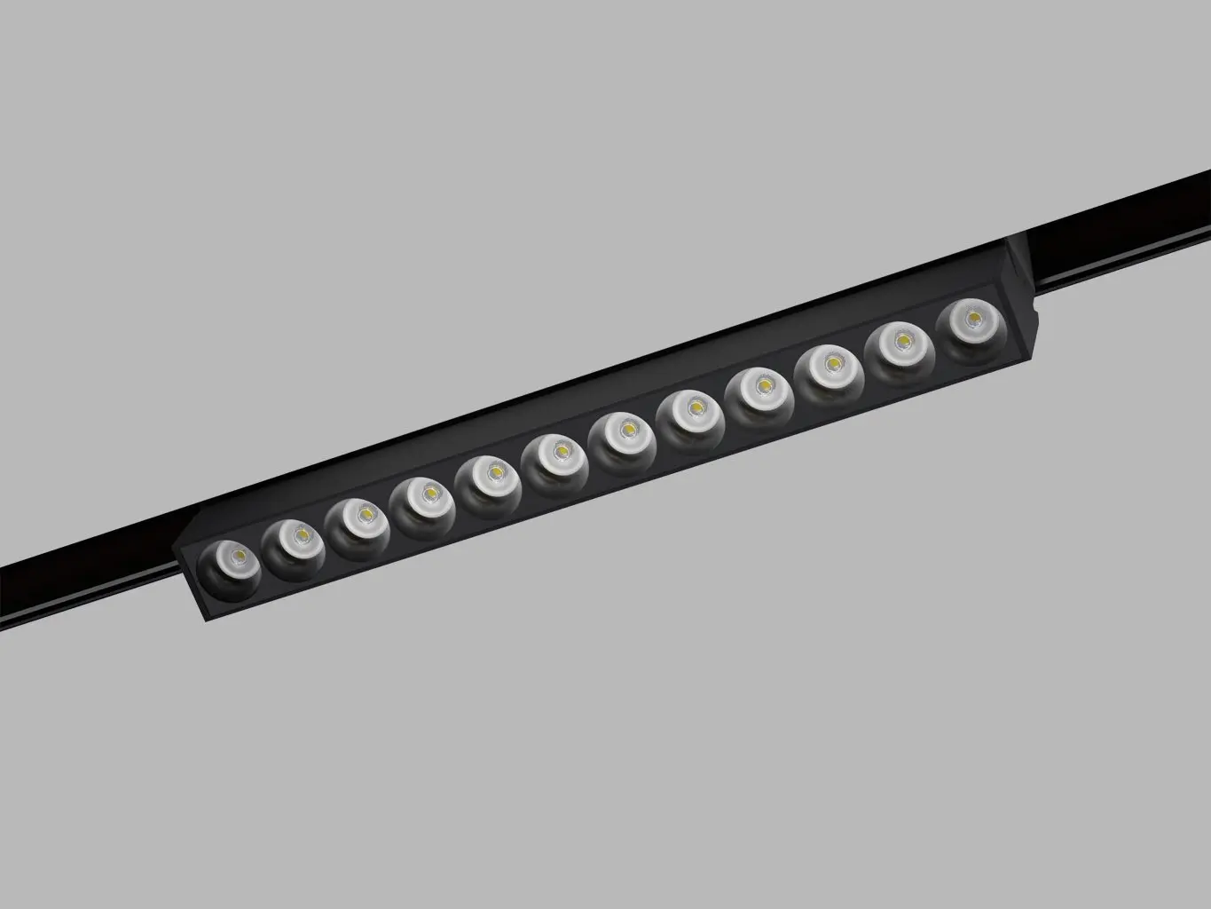 LED2 6480743D LED2 Lištové svítidlo MAGLASER II TILT, B DALI DIM 12W 4000K černá - LED2 Lighting