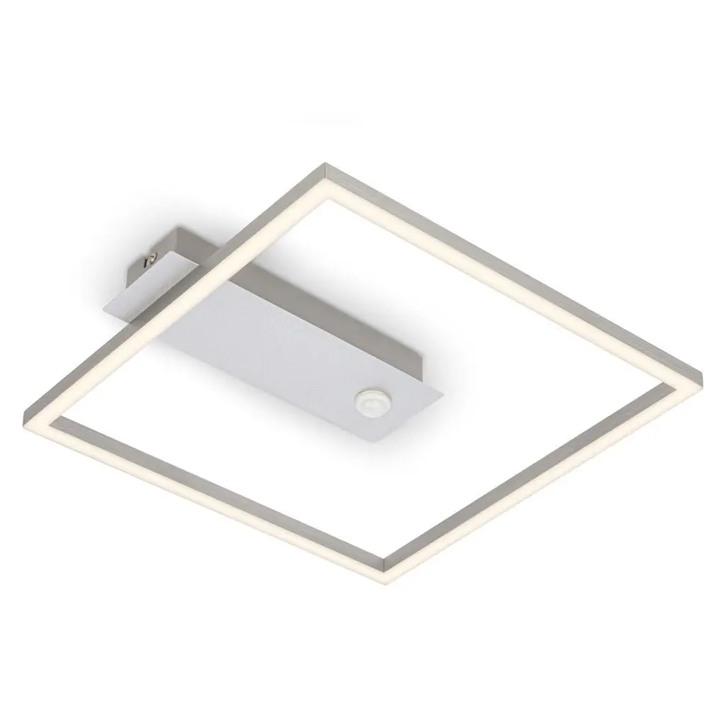 BRILO 3770019 LED stropní svítidlo s čidlem, 32 cm, 14W, 400lm, hliník - BRILONER