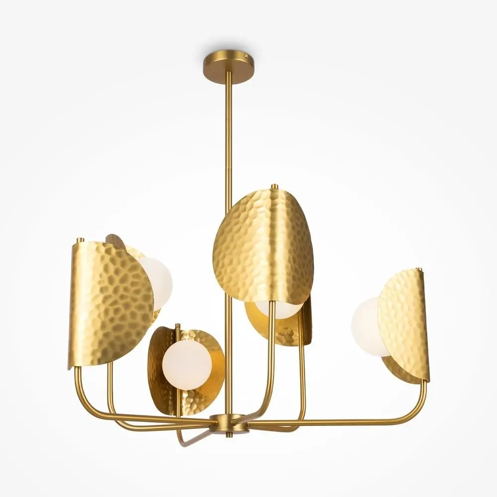 M MOD164PL-06BS Závěsné svítidlo Tropic 6xG9 240W mosaz kov designové - MAYTONI