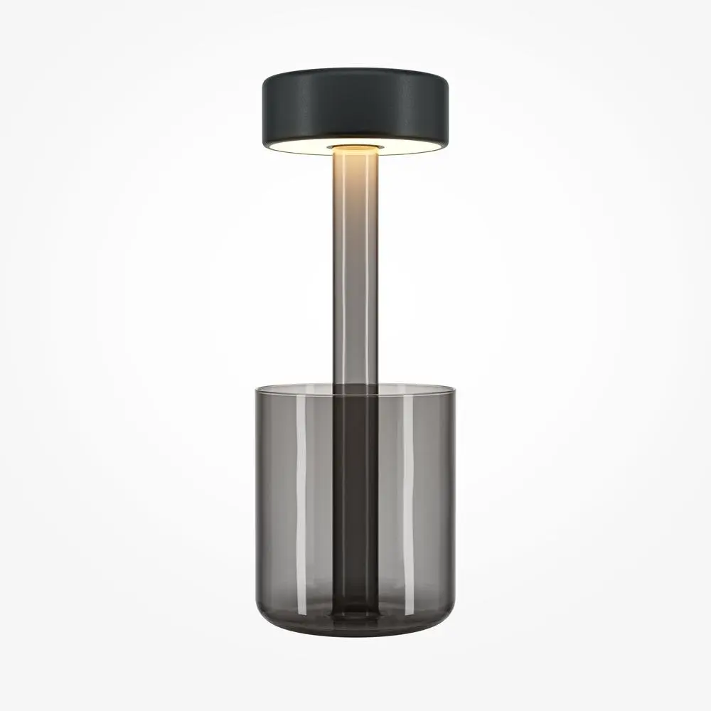 M MOD229TL-L3B3K3 Stolní lampa AI Collaboration 2200/4000K 3W nastavitelná bílá černé sklo bateriová stmívatelná - MAYTONI