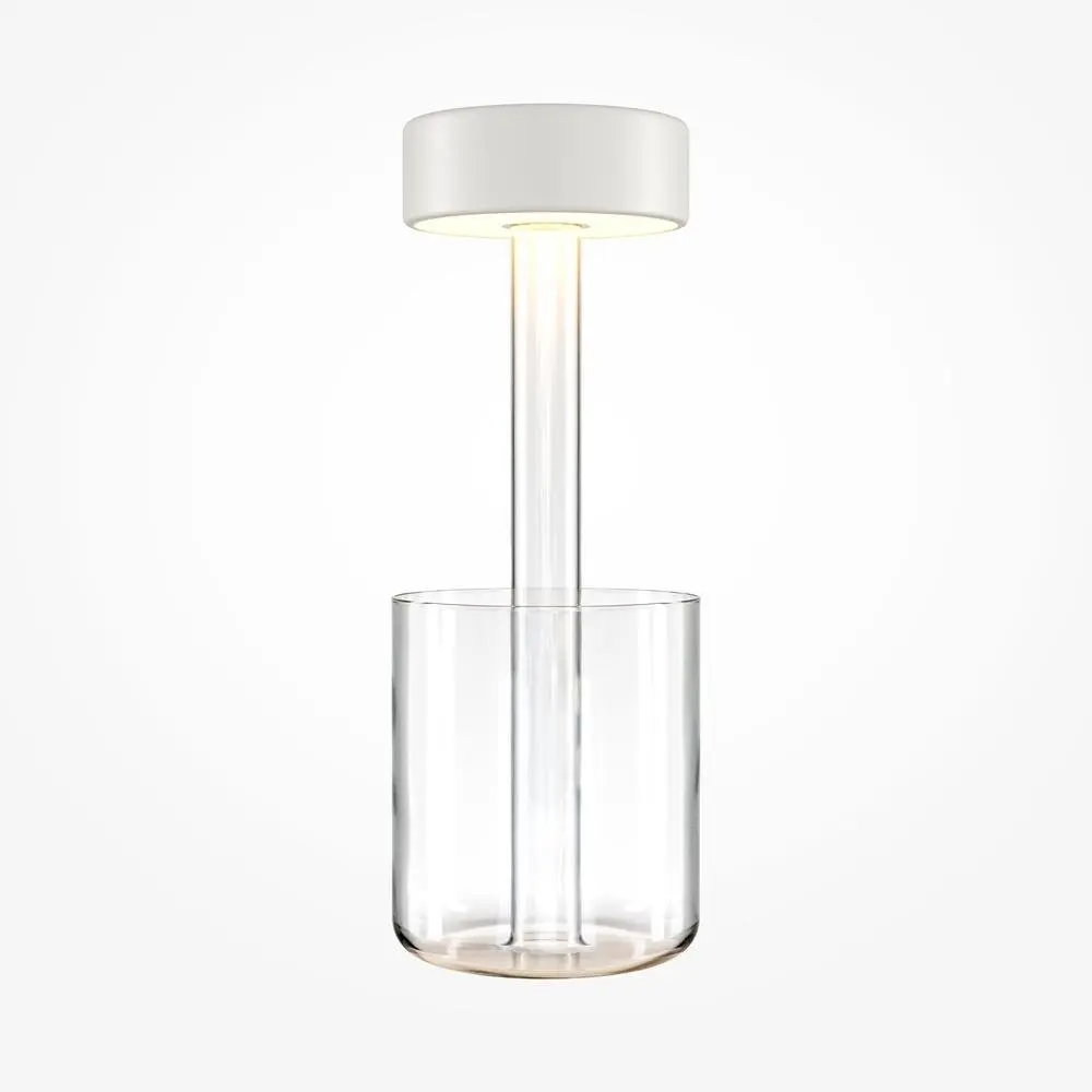 M MOD229TL-L3W3K1 Stolní lampa AI Collaboration 3W nastavitelná bílá 120lm bílá sklo stmívatelná bateriová - MAYTONI