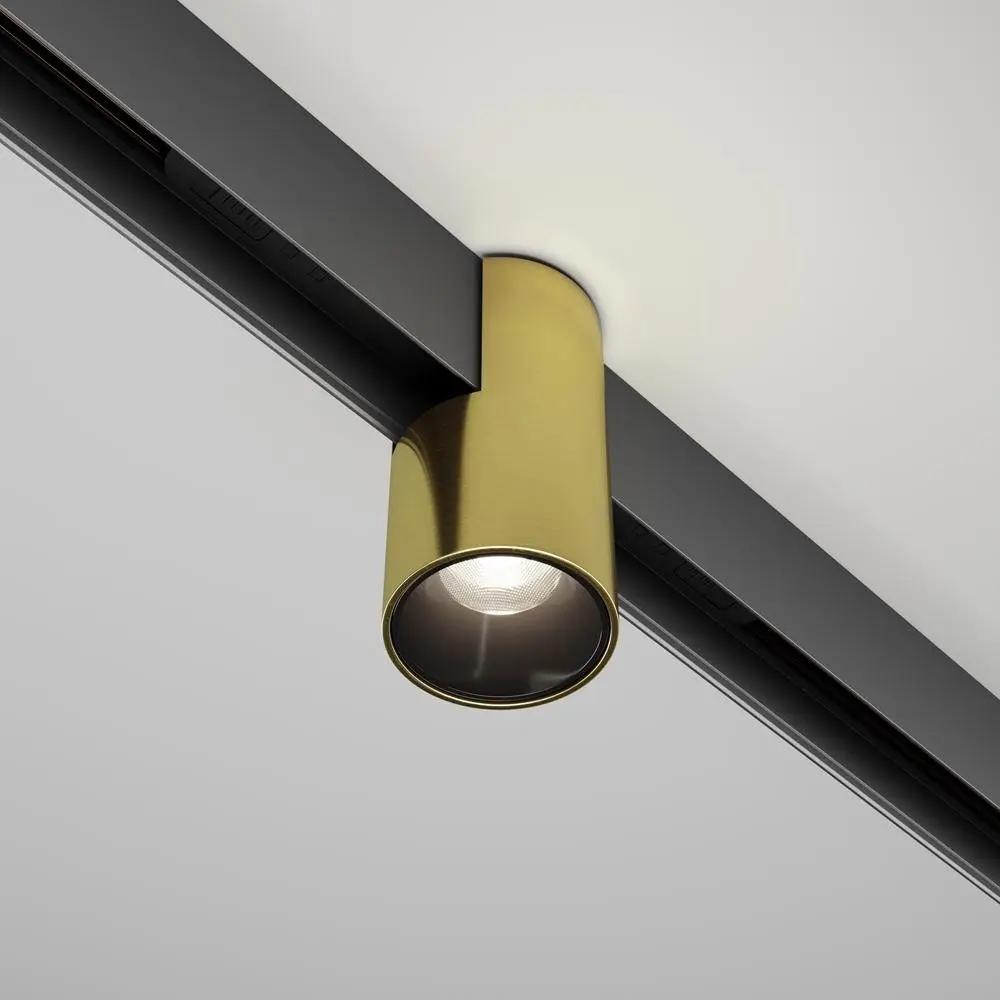 M TR122-4-7W-DS-BS Svítidlo pro kolejnicový systém Alfa 3000/6000K 7W nastavitelná bílá mosaz hliník Bluetooth stmívatelné Exility - MAYTONI