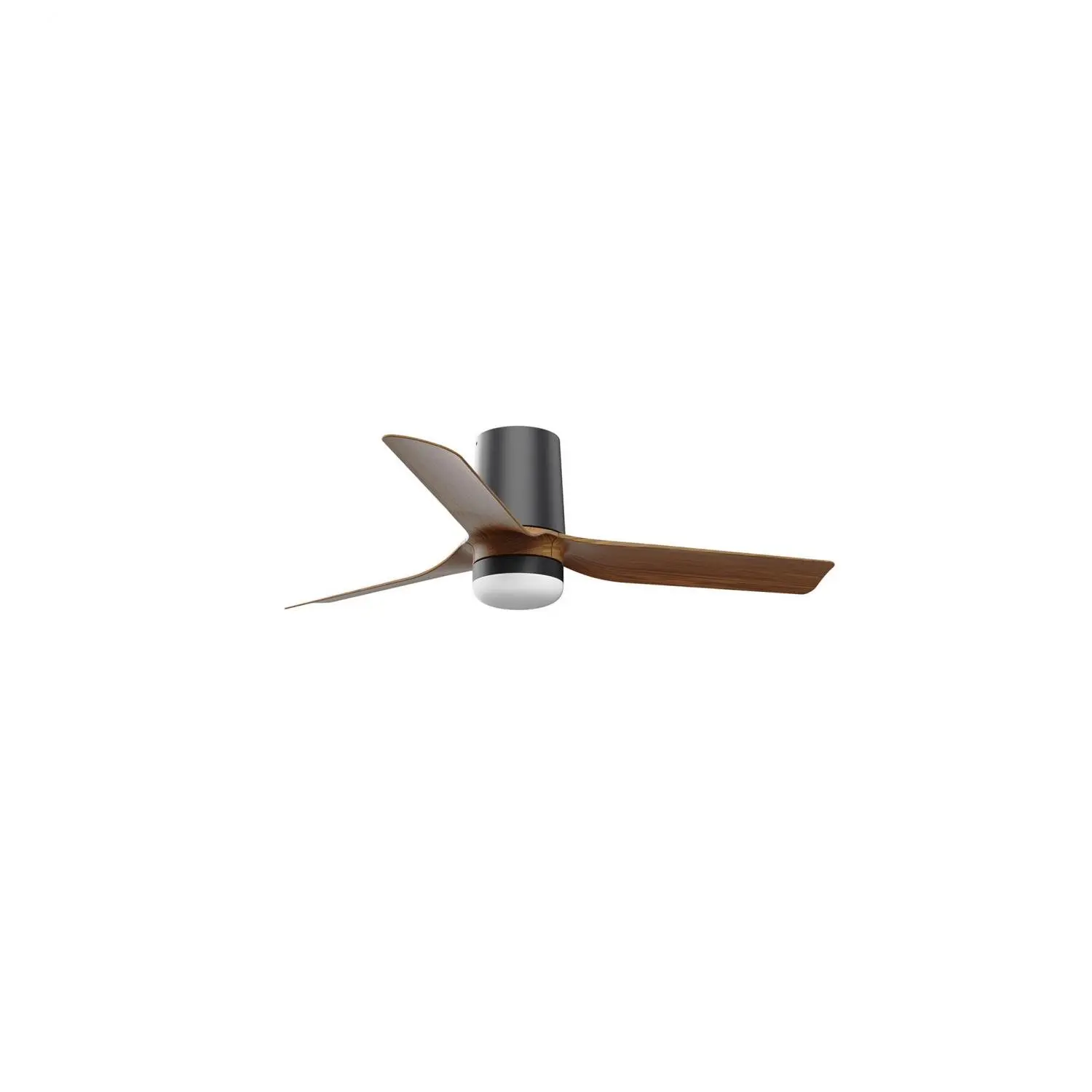 FARO 33835-1TW MINI PUNT TUB S LED stropní ventilátor, černá/tmavé dřevo s DC motorem - FARO