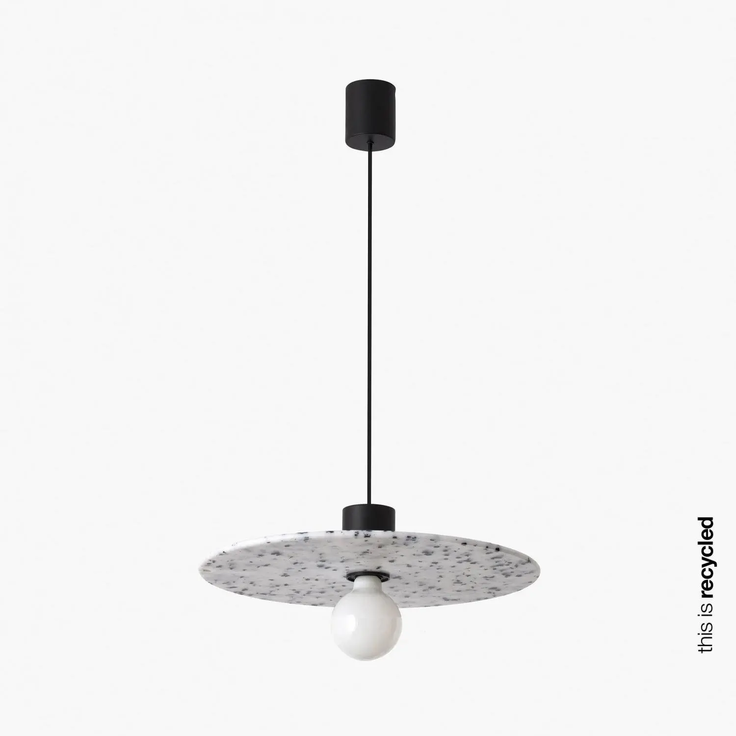 FARO 68600-51 CONFETTI 400 závěsné svítidlo, recyklovaný marmoreal, pr. 45cm - FARO