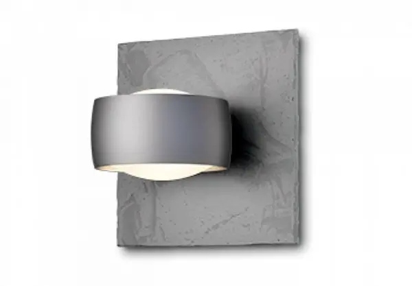 OL 40-903-16-KOMPLET VÝPRODEJ VZORKU - Nástěnné svítidlo GRACE UNLIMITED fialovo šedá / beton / sklo satin 18W Tunable white Casambi - OLIGO