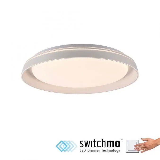 Just Light Stropní LED svítidlo Sati, 19W, 2630 lm, bílá, pr. 43 cm