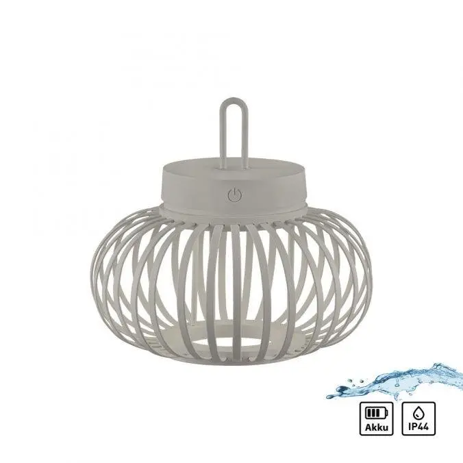 LD 19303-40 AKUBA LED stolní lampa průměr 25cm moblní na baterie USB IP44 stmívatelné dotykem 2700K - JUST LIGHT