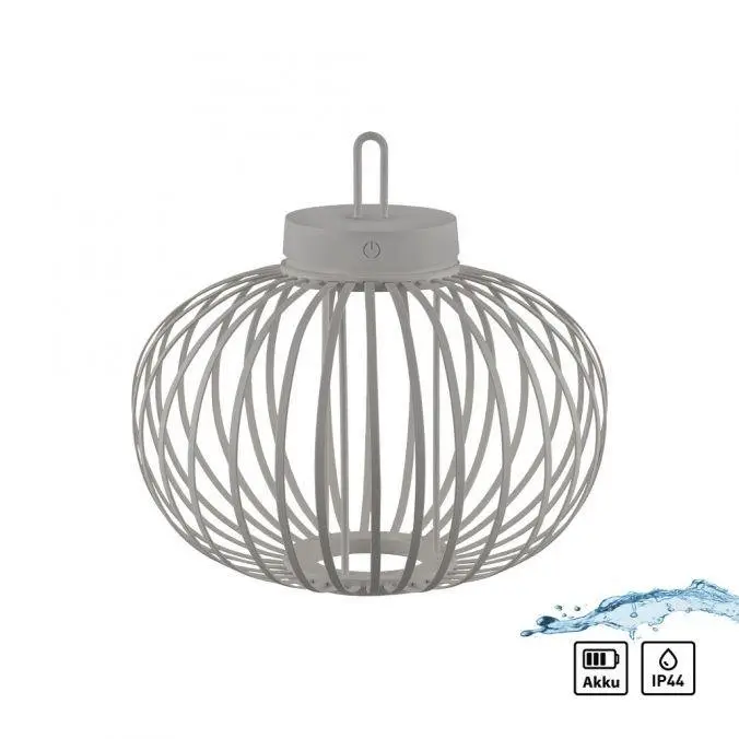 LD 19304-40 AKUBA LED stolní lampa průměr 36cm moblní na baterie USB IP44 stmívatelné dotykem 2700K - JUST LIGHT