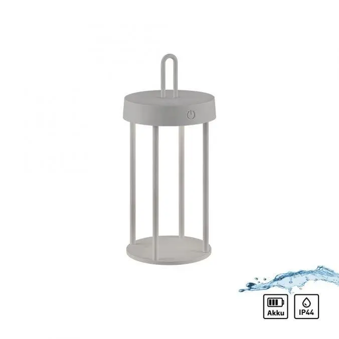 LD 19300-40 ANSELM LED stolní lampa na baterie mobilní 28cm dotykový stmívač IP44 zahradní svítidlo 2700K - JUST LIGHT