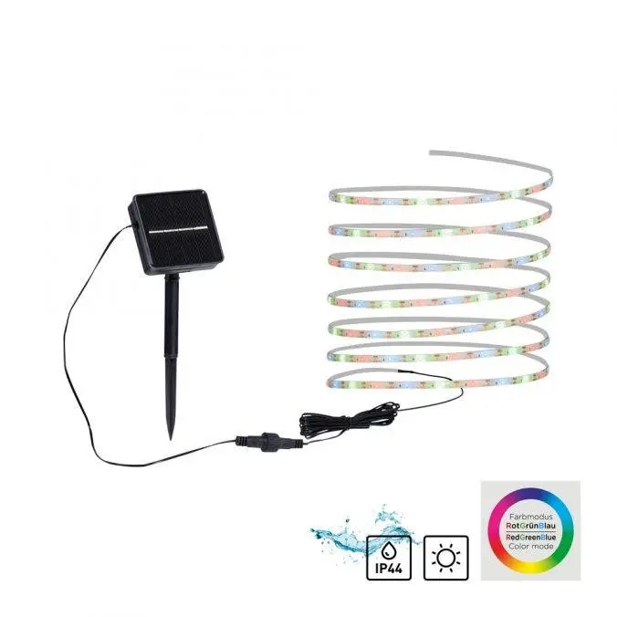 LD 19971-18 TEANIA SOL LED solární LED pásek 8 barevných módů pro venkovní použití IP44 zápich RGB - JUST LIGHT
