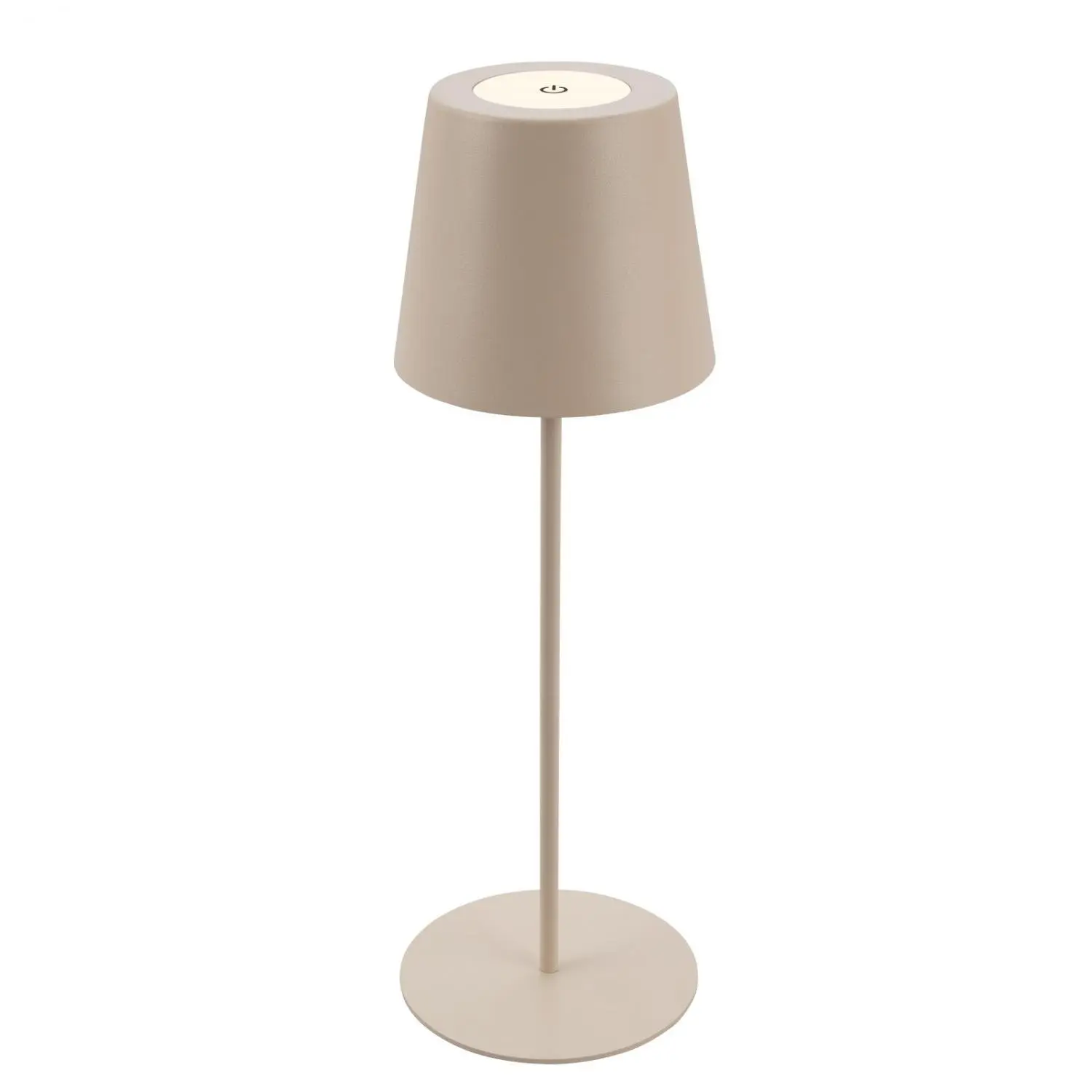 BRILO 7508011 Kiki stolní lampička bezdrátová, dotykový vypínač, nastavitelná výška, stmívatelné, nabíjecí, béžová - BRILO