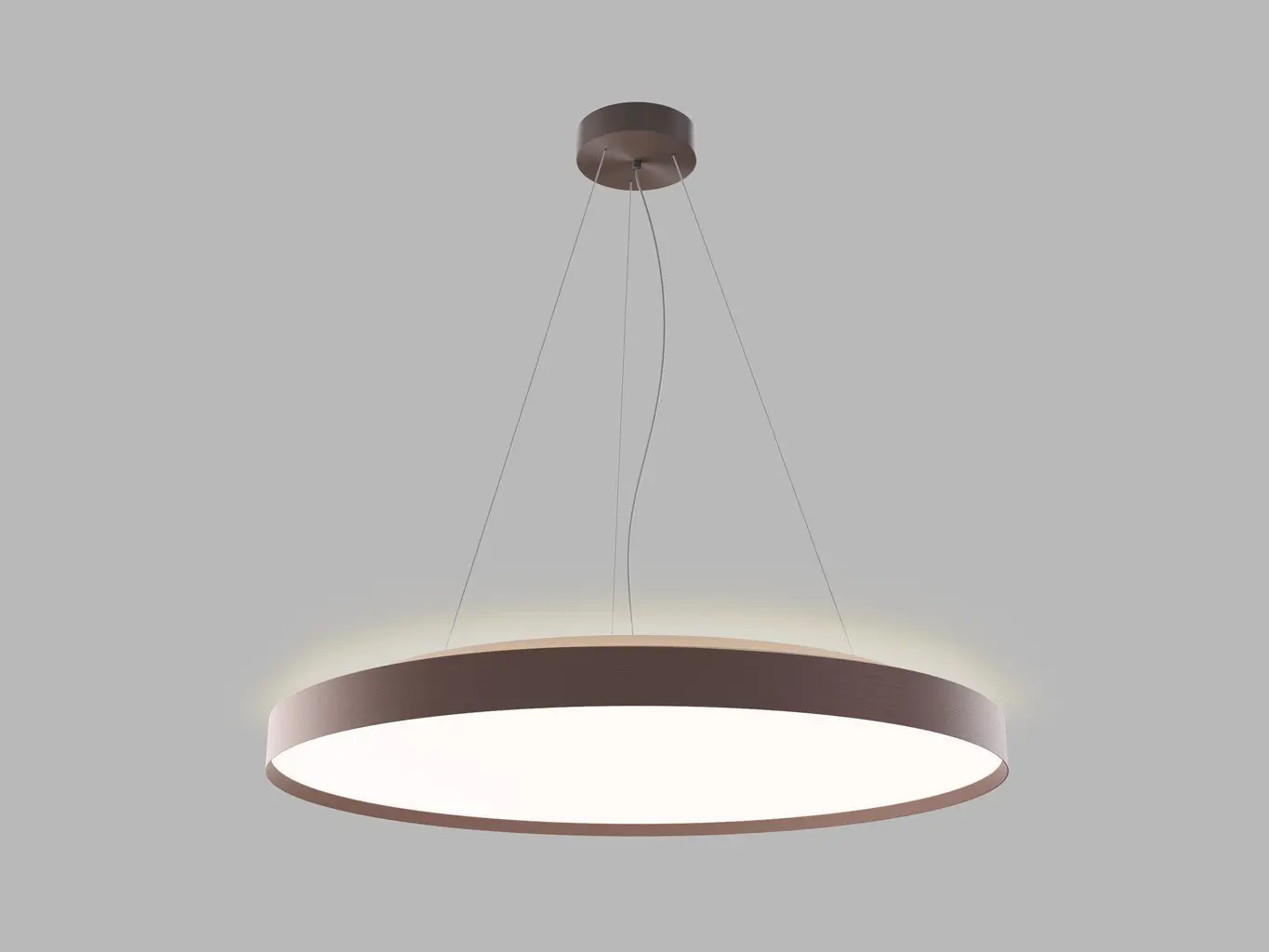 LED2 3276058DT LED2 Závěsné svítidlo TORO 80 P/N-Z, CF TRIAC DIM 80+12W 3000K/4000K hnědá - LED2 Lighting