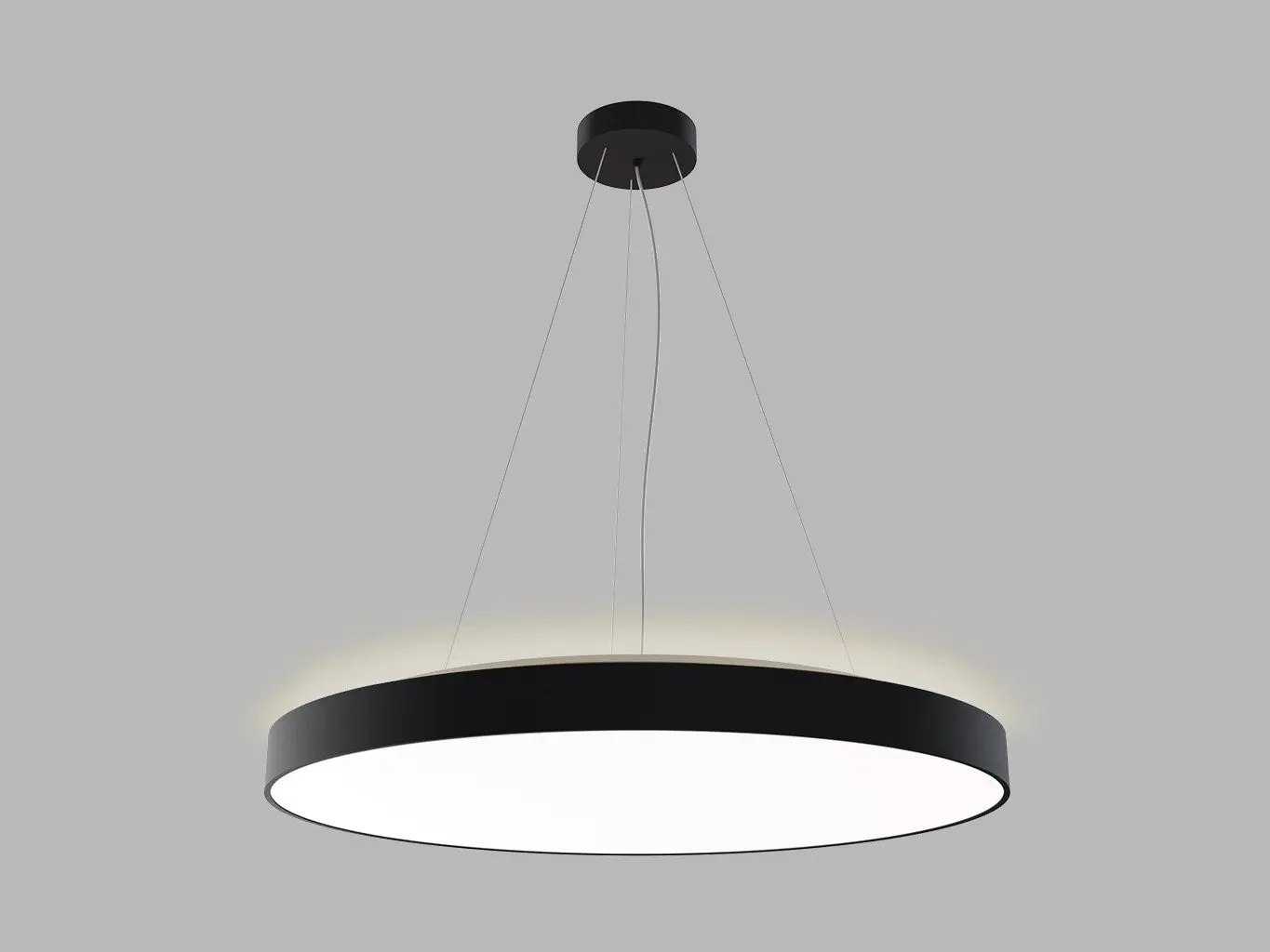 LED2 3275753D Závěsné svítidlo RINGO II 80 P/N-Z, B DALI/PUSH DIM 80+12W 3000K/4000K černá