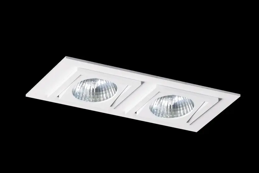 BPM 4267LED2.D40.3K Vestavné svítidlo Aluminio Blanco bílá 2x 10W LED 230V - BPM