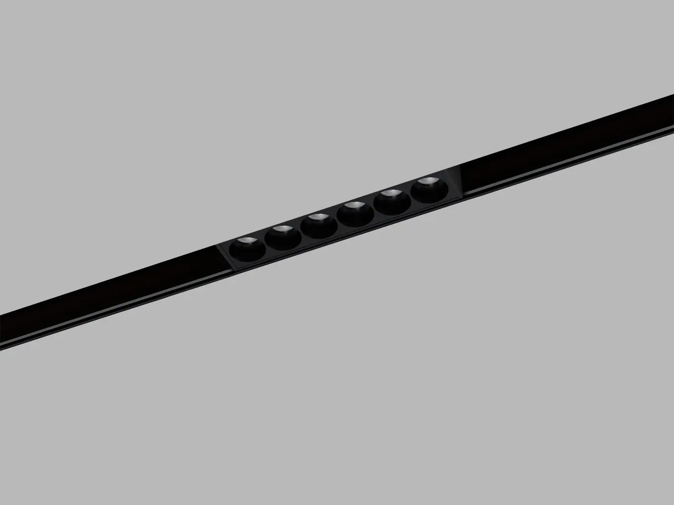 LED2 6480853D Lištové svítidlo MAGLASER II 12, B DALI 6W 3000K/3500K/4000K UGR černá