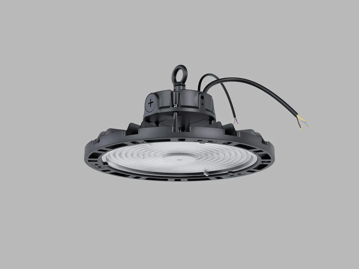 LED2 3450753DA AKCE - LED2 Závěsné svítidlo HBAY PRO 0-10V 100-200W 3000K/4000K/5000K IK08 IP65 černá - LED2 Lighting