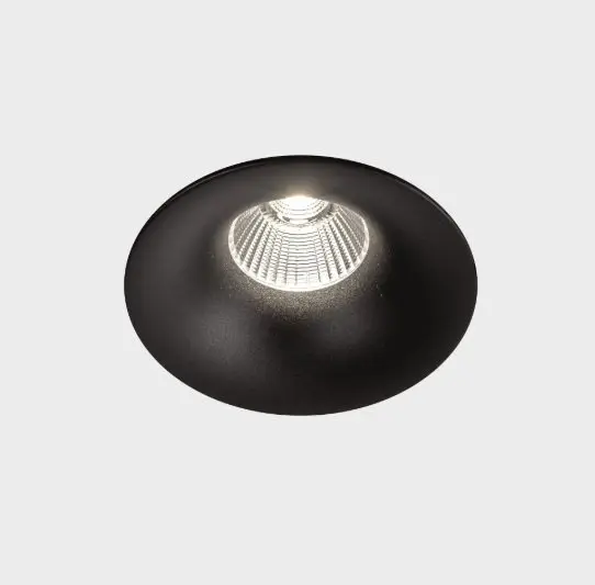 KHL K50150.03.RF.BK-BK.38.ST.9.40 Zápustné svítidlo LUXO Ø120mm černé 38° 20W 4000K RA90 IK05 - Kohl Lighting