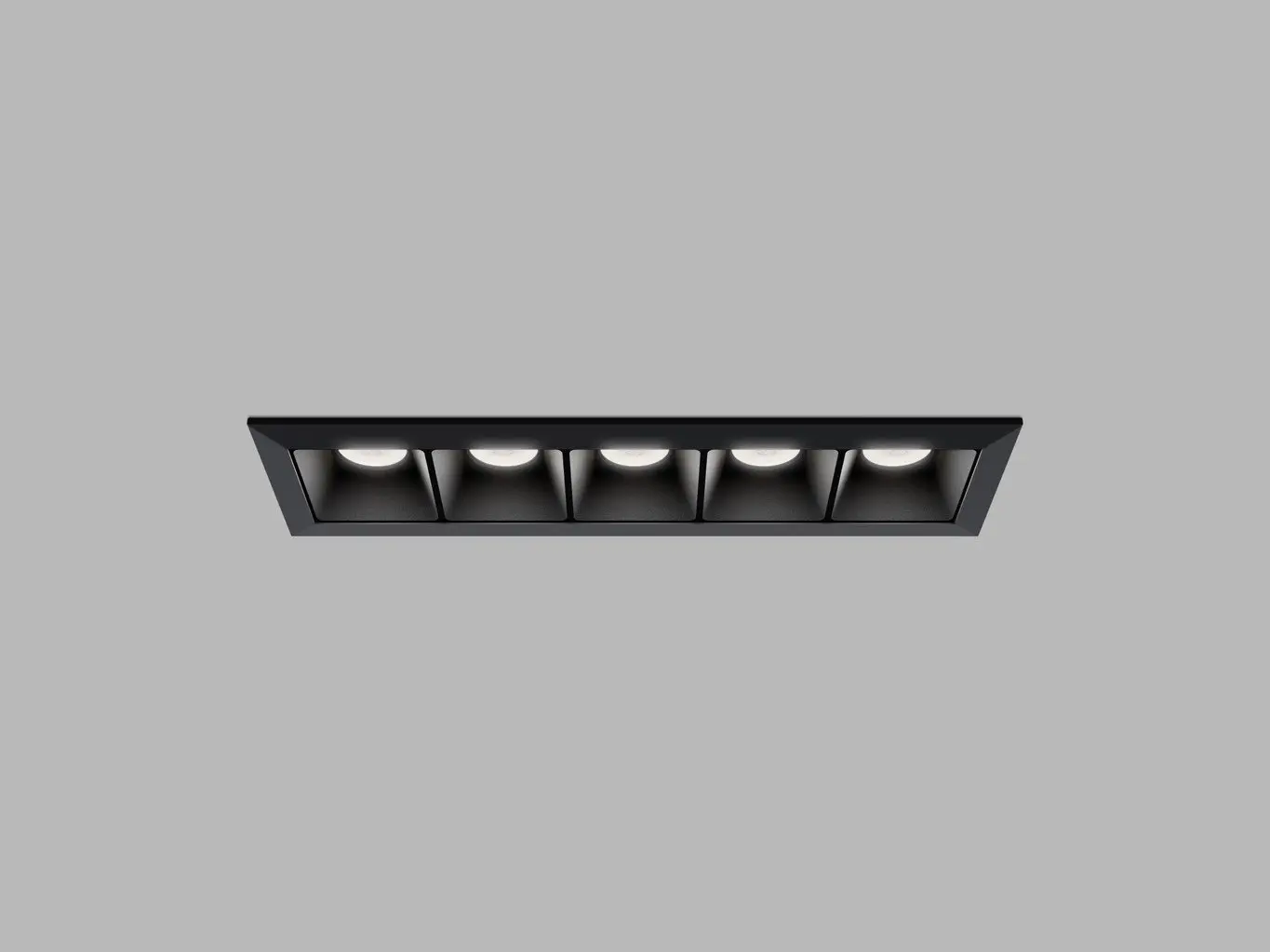 LED2 2491353D LED2 Zápustné svítidlo LINEAR II 5, B DALI/PUSH 10W 3000K/3500K/4000K UGR černá - LED2 Lighting