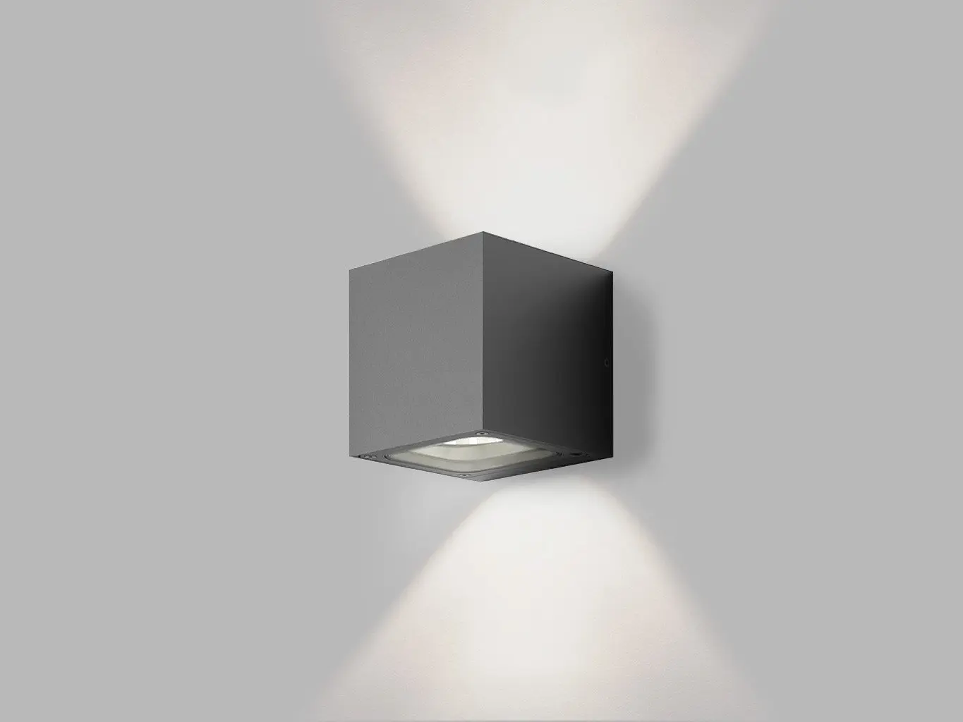 LED2 5132334D Venkovní nástěnné svítidlo TOMY 2, A DALI/PUSH 2x4,5W 3000K antracit