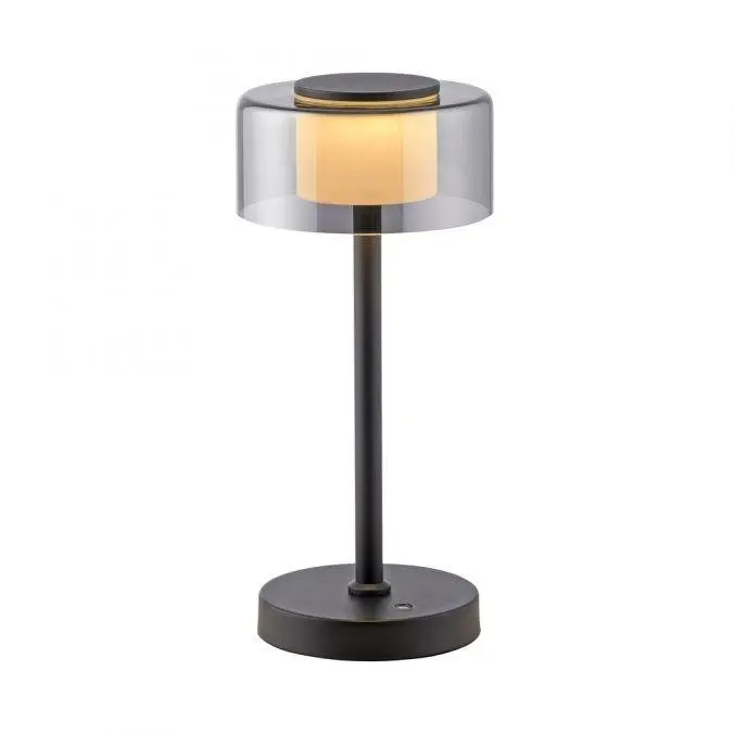 PN 4111-18 LED stolní lampa USB černá na baterie dotykový stmívač paměťová funkce 3000K - PAUL NEUHAUS