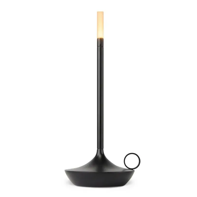 GRAY GP2043-BLK Designová nabíjecí stolní lampa Wick černá 120x260mm LED 1W 2600K IP20 - Graypants