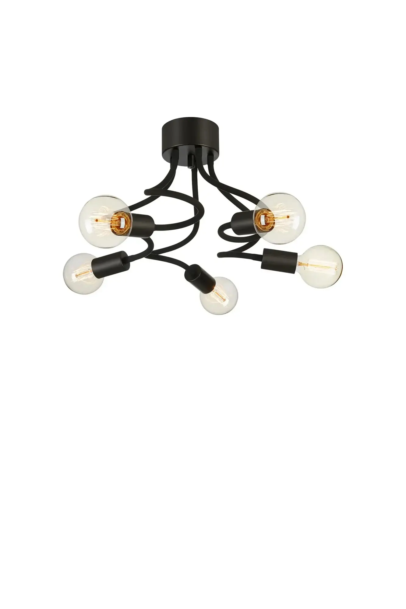 MARKSLOJD Markslöjd Medusa stropní svítidlo černé 5 lamp