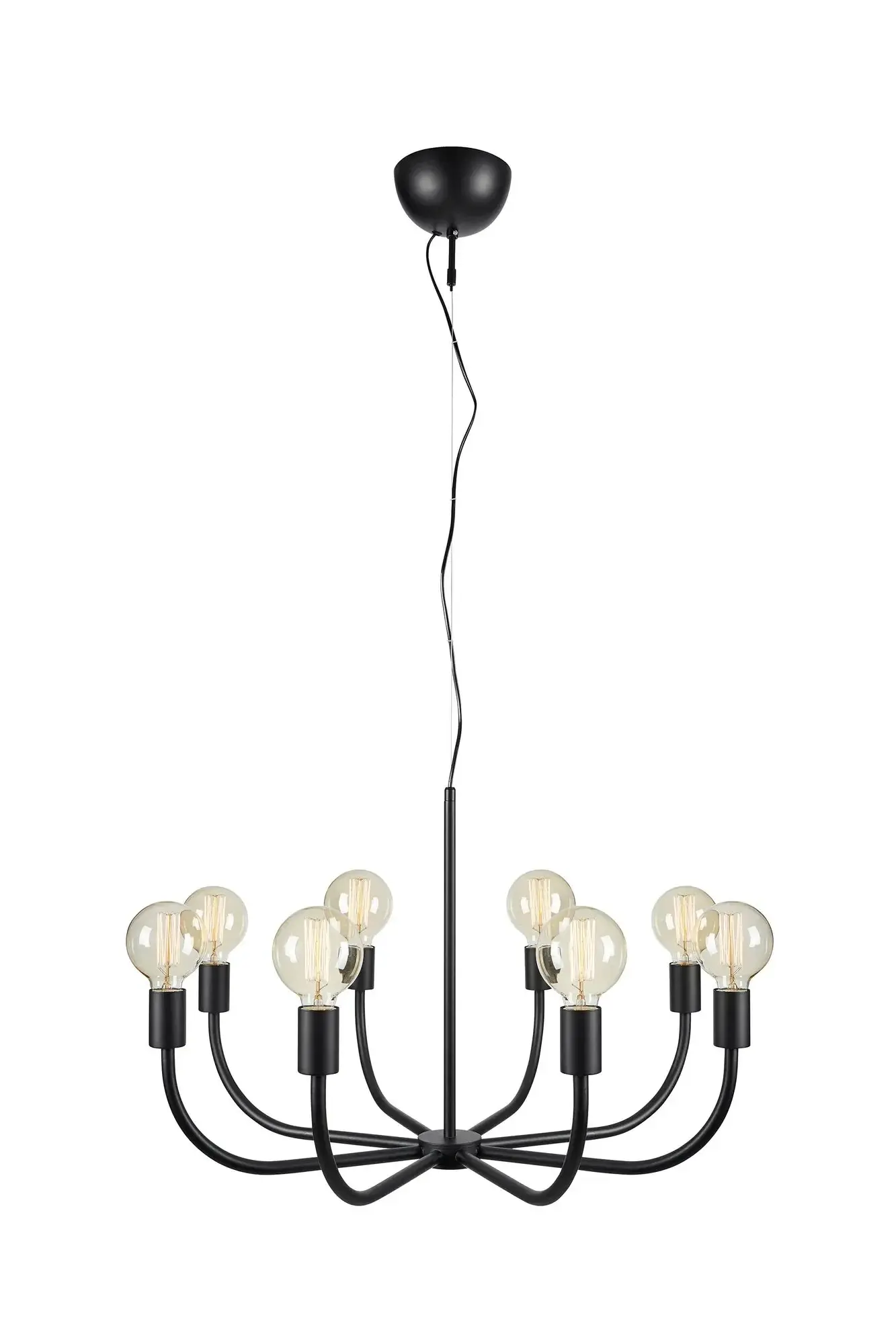 MAR 108291 Amistoso závěsné svítidlo černé 8 lamp - Markslöjd
