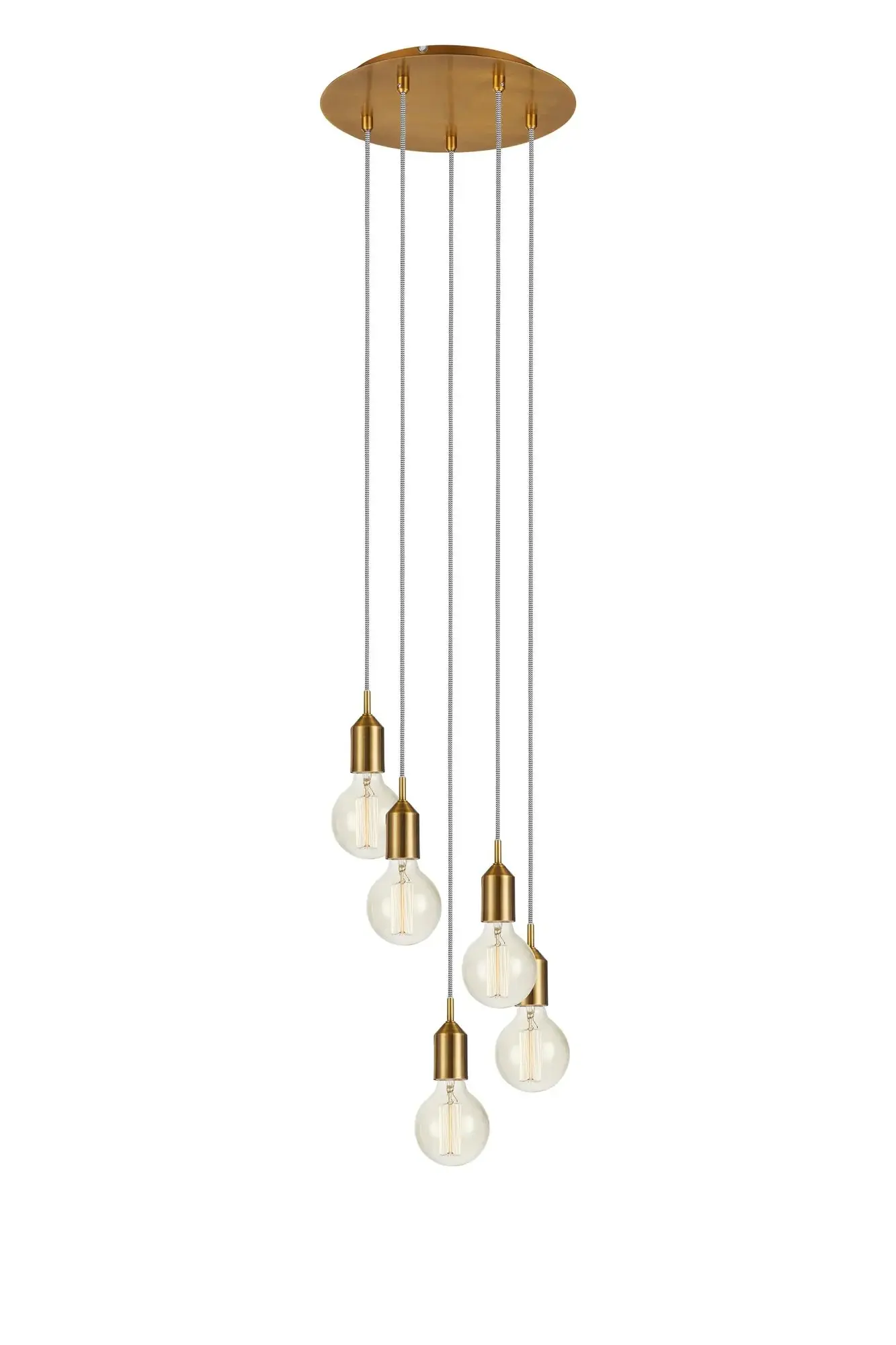 MARKSLOJD Markslöjd Bronx závěsné svítidlo bronzové 5 lamp kulaté