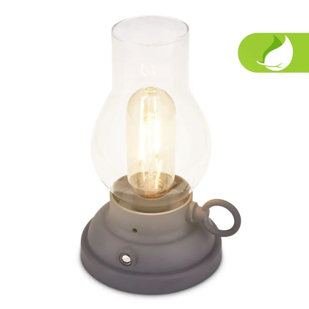 BRILO 7575015 Kanea stolní lampa - 1,5W, 40lm, bezdrátová, LED, stmívatelné, teplá bílá, antracit - BRILO