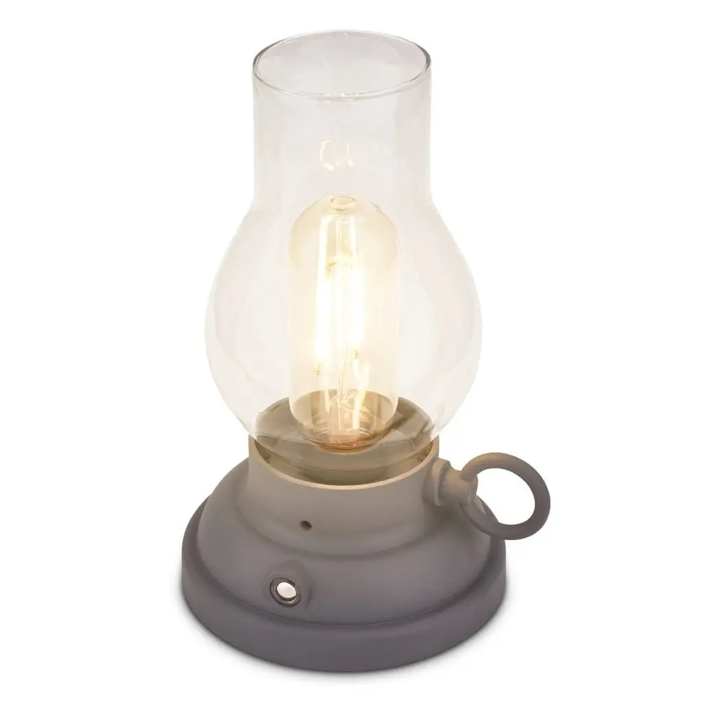 BRILO 7575015 Kanea stolní lampa - 1,5W, 40lm, bezdrátová, LED, stmívatelné, teplá bílá, antracit - BRILO