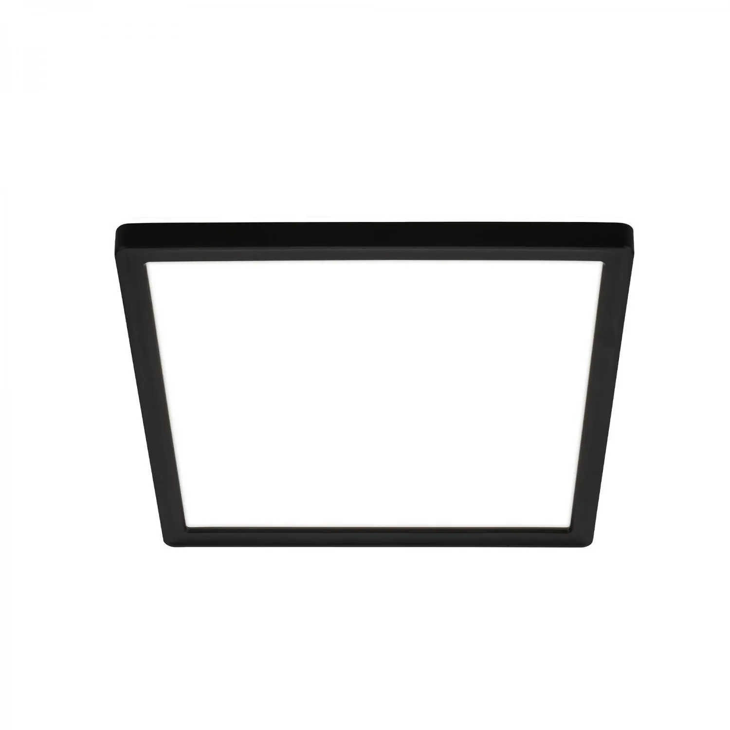 BRILONER Tava LED stropní svítidlo, ploché, přímé a nepřímé osvětlení, 1900 lm, 16 W, černá, 24x24 cm 7516415