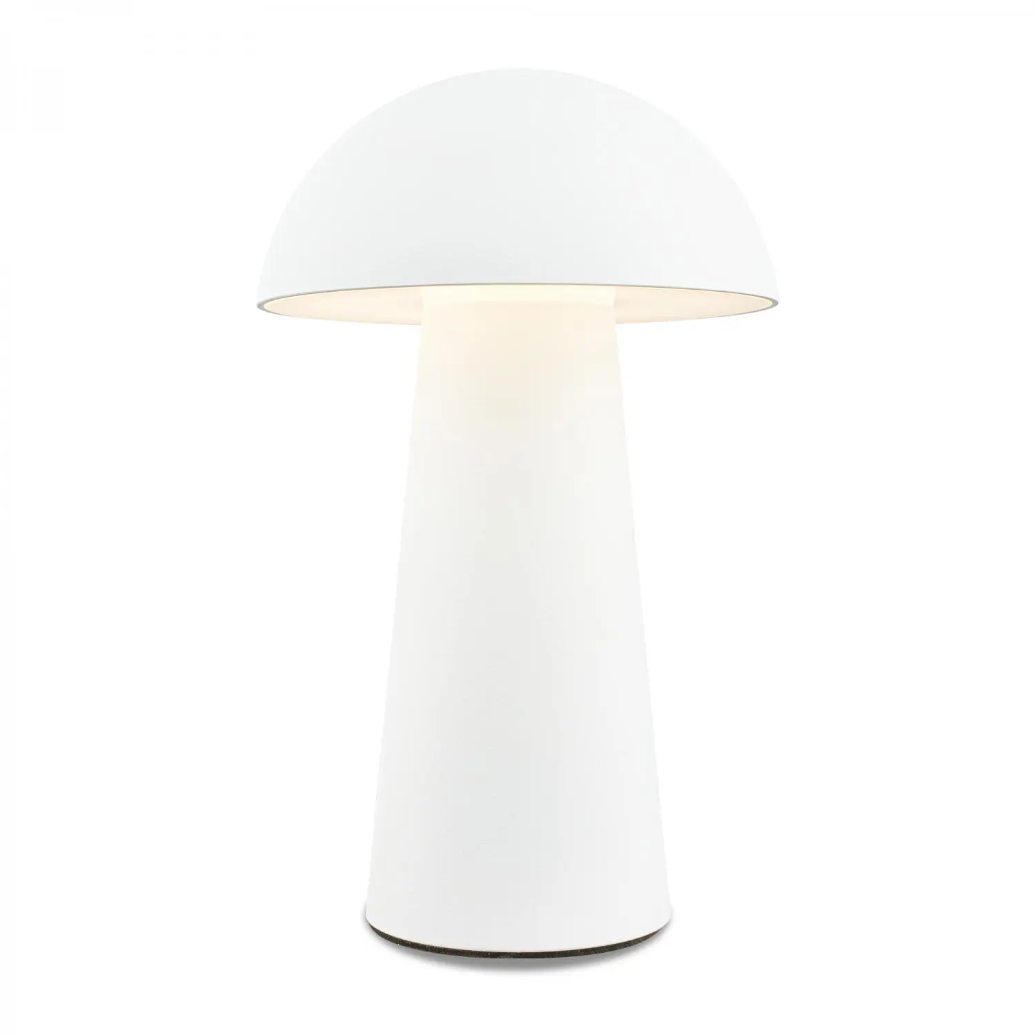 BRILO 7520016 Fungo Mini LED stolní lampička bezdrátová IP44, stmívatelné, dotykový vypínač, bílá - BRILO