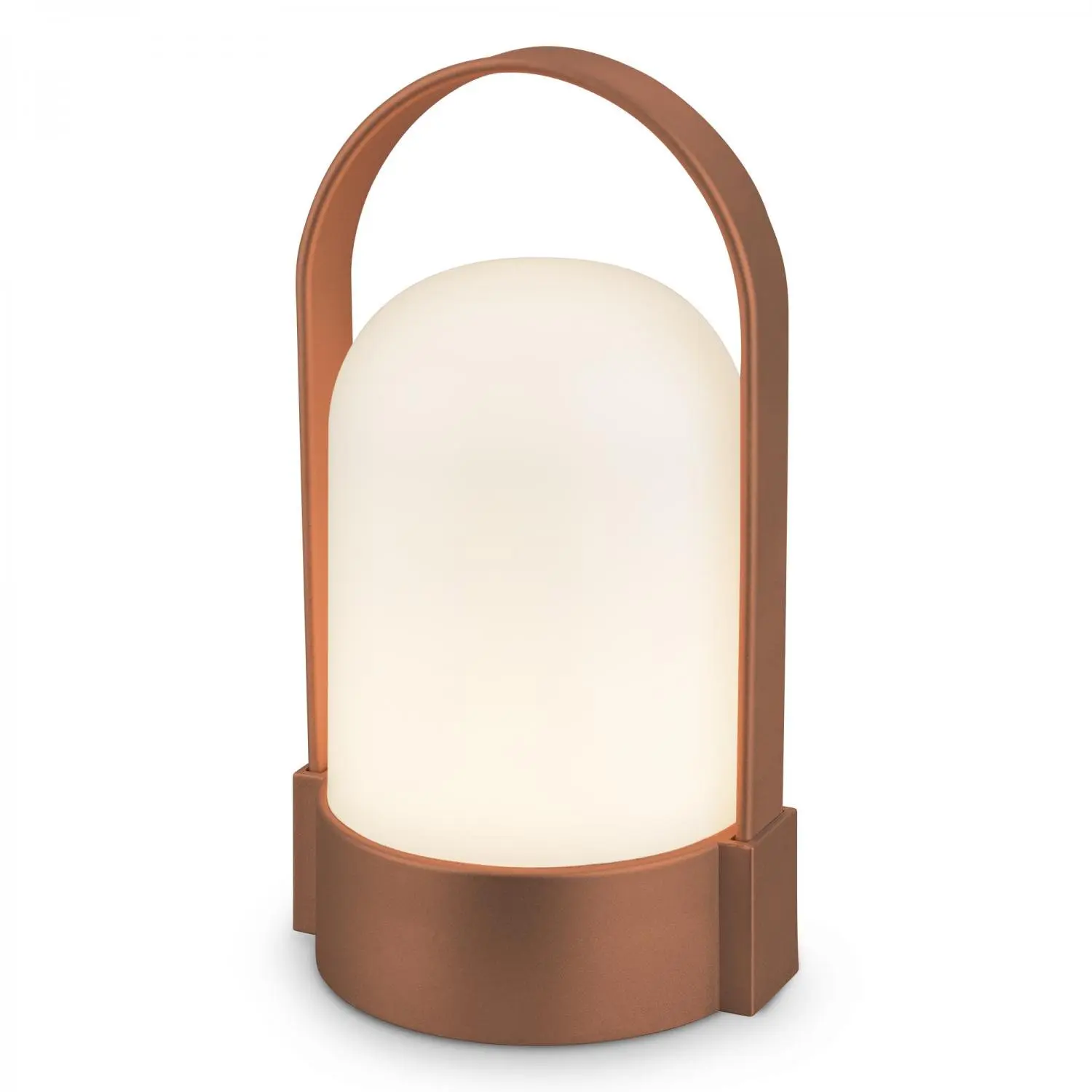 BRILO 7544013 Asa stolní lampička - 1W, 50lm, bezdrátová, LED, stmívatelné, teplá bílá, hnědá metalická - BRILO