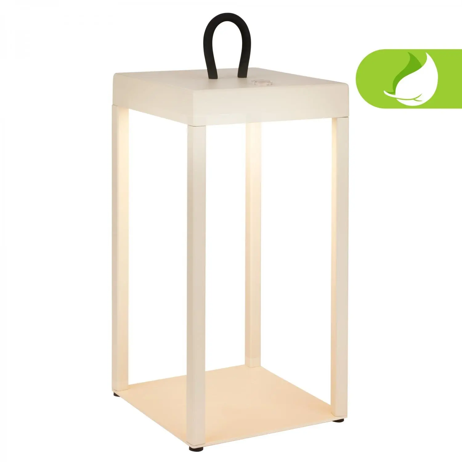BRILO 7511011 Luca LED bezdrátová lucerna IP44, stmívatelné, dotykový vypínač, béžová - BRILO