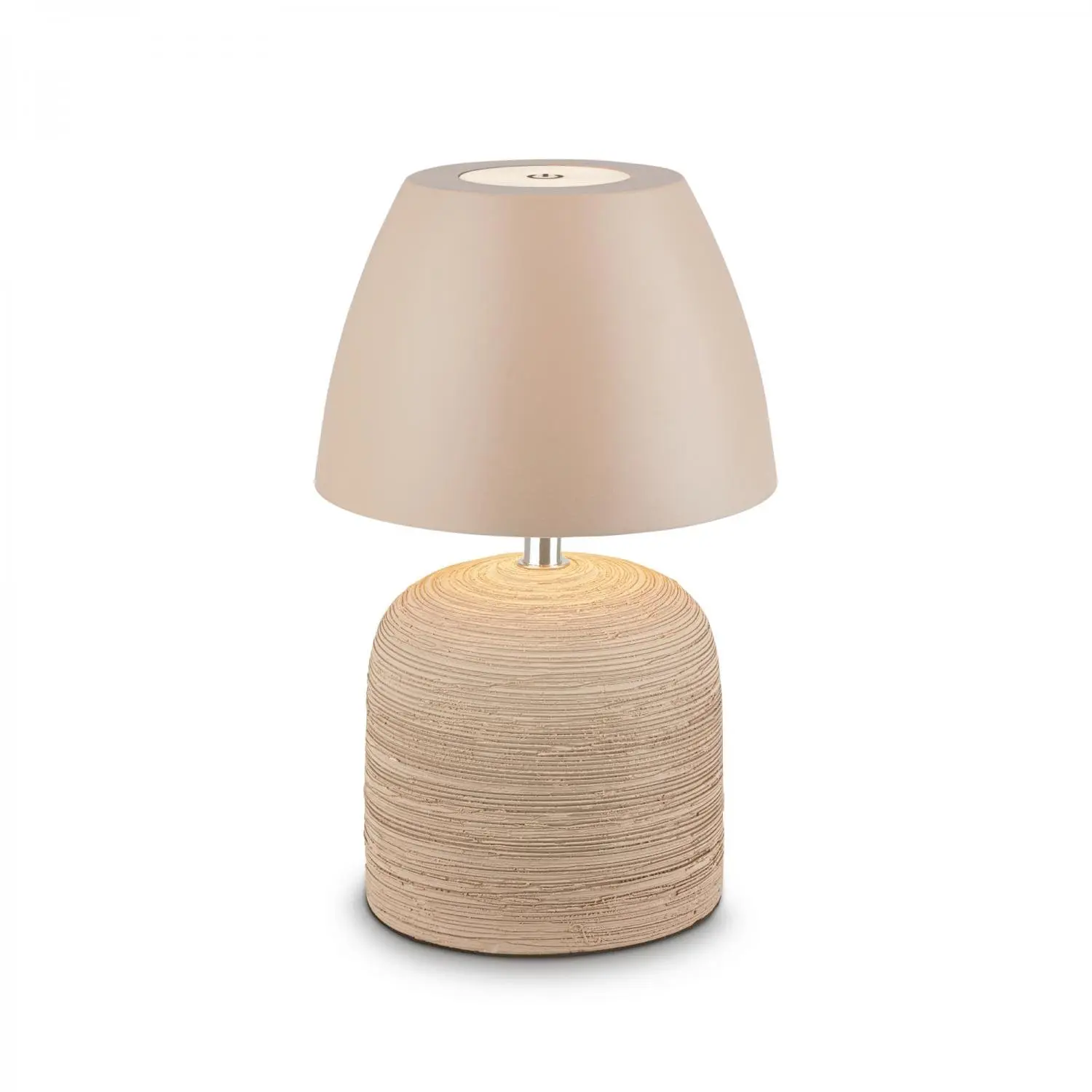 BRILO 7593011 Cera stolní lampa - 2,5W, 200lm, bezdrátová, IP44, LED, stmívatelná, teplá bílá, béžová - BRILO
