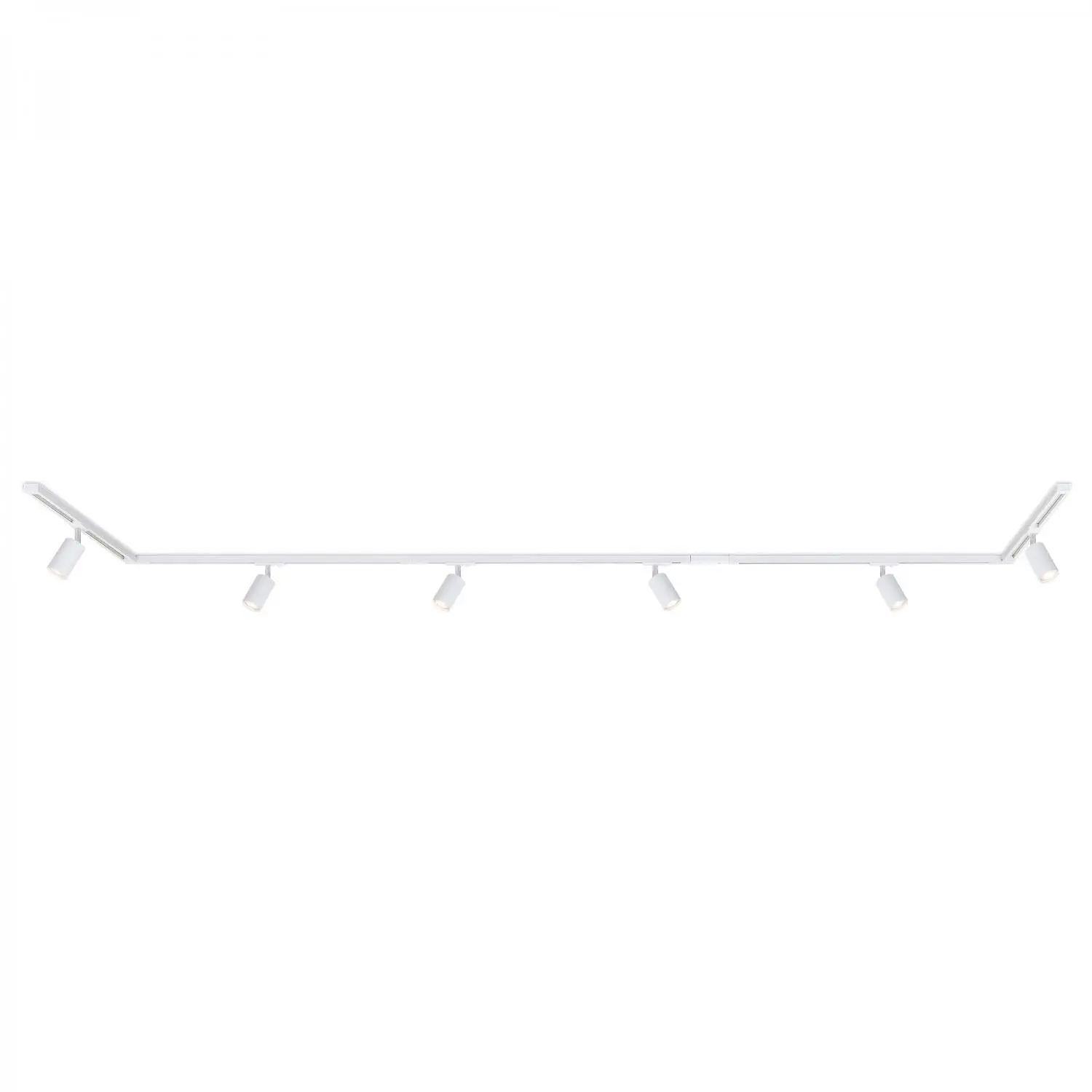 BRILO 8012066 Lištový systém sada 450 cm do U - 6x 230V lišta 1-fázová, 6x spot GU10, bílá - BRILO