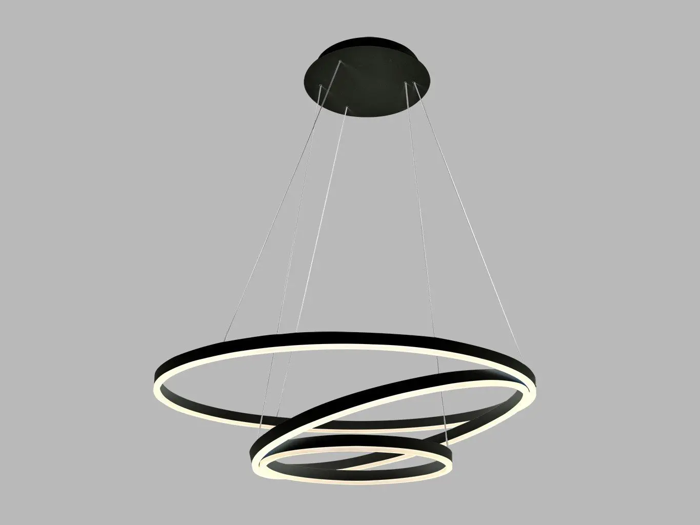 LED2 3271173DT LED2 Závěsné svítidlo CIRCLE 3 P-Z, B TRIAC 136W 2700K/3000K/4000K černá - LED2 Lighting