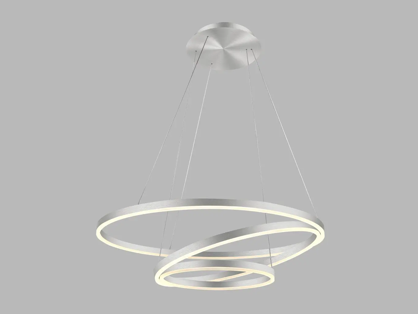 LED2 3271176DT Závěsné svítidlo CIRCLE 3 P-Z, N TRIAC 136W 2700K/3000K/4000K matný nikl