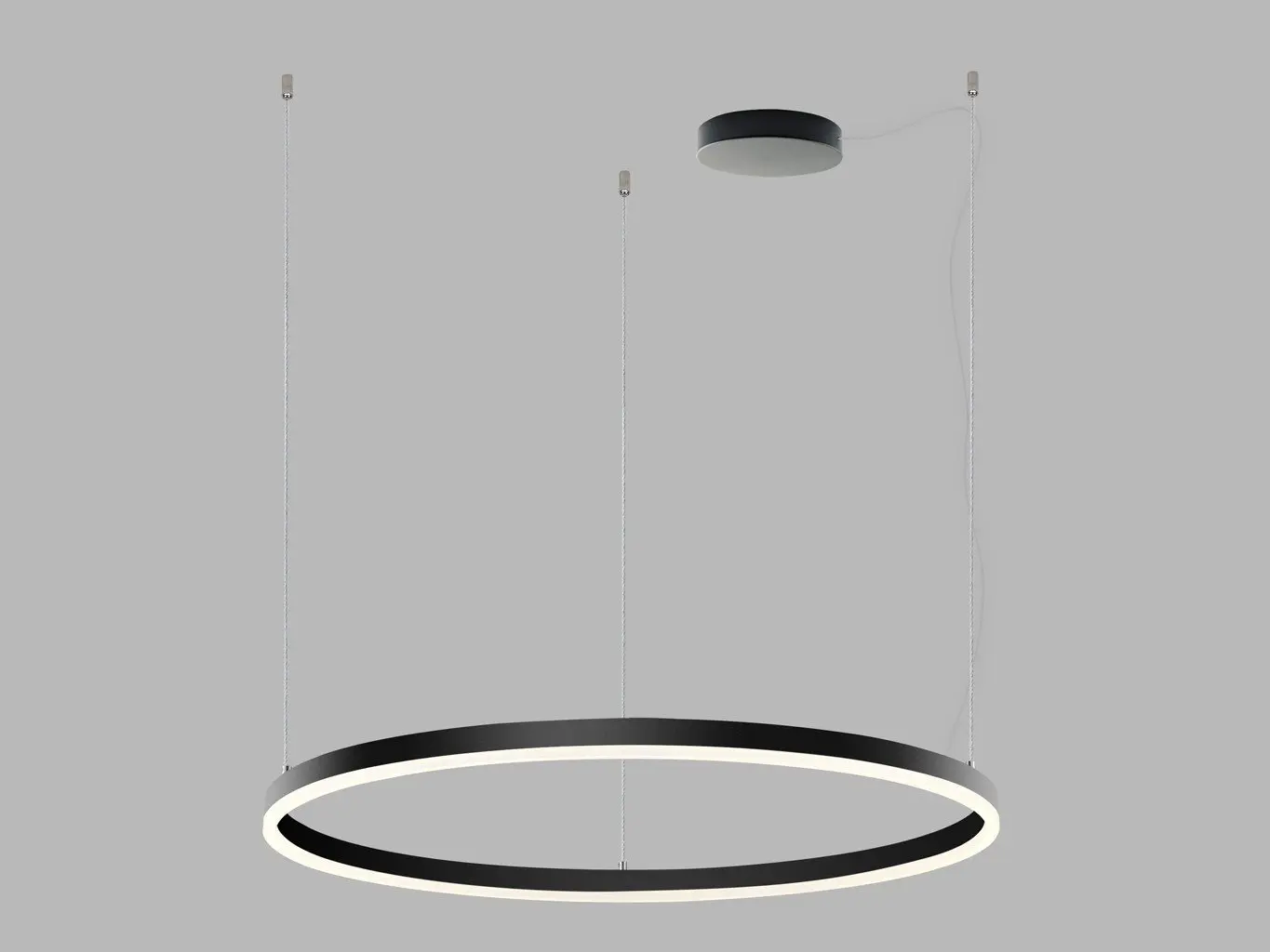 LED2 3276273DTW LED2 Závěsné svítidlo CIRCLE 80 P-Z/ST, B DALI TW/PUSH TW 62W 2700K-4000K černá - LED2 Lighting