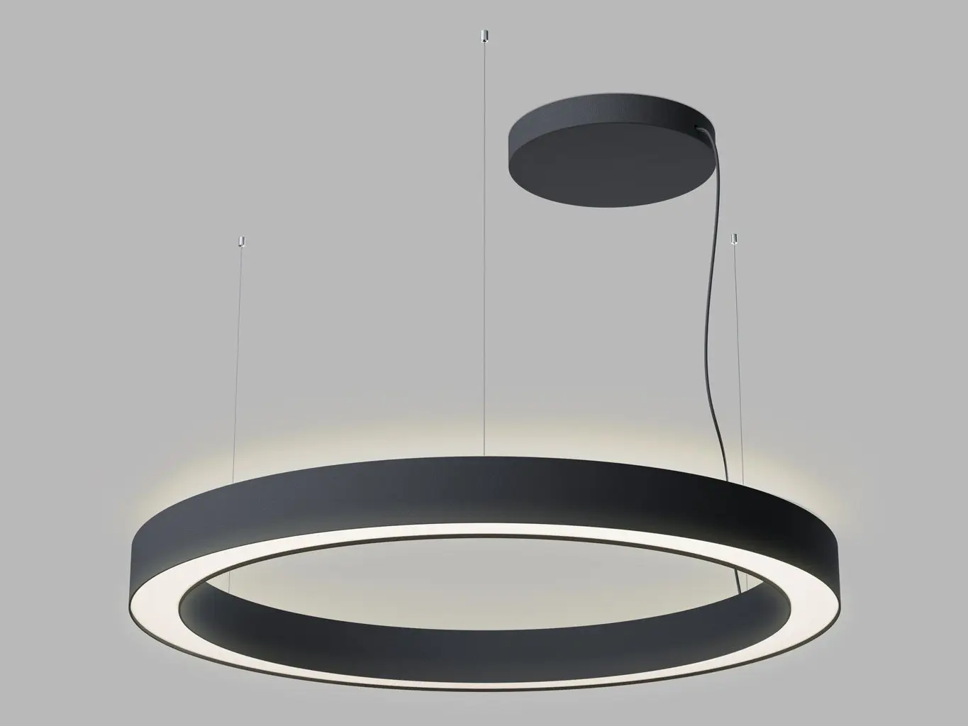 LED2 3276573ZBTW Závěsné svítidlo SATURN SLIM II 100 P/N-Z, B ZIGBEE TW 120W (80+40) 2700K-4000K černá