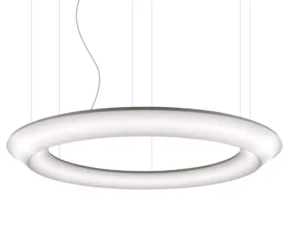 LUM LOOP W 1800 Závěsné svítidlo LOOP W 1800 LED TW 1800-4000K + RGB + INDIRECT TW 1800x150mm 270W + 73W Casambi - LUMILOGY