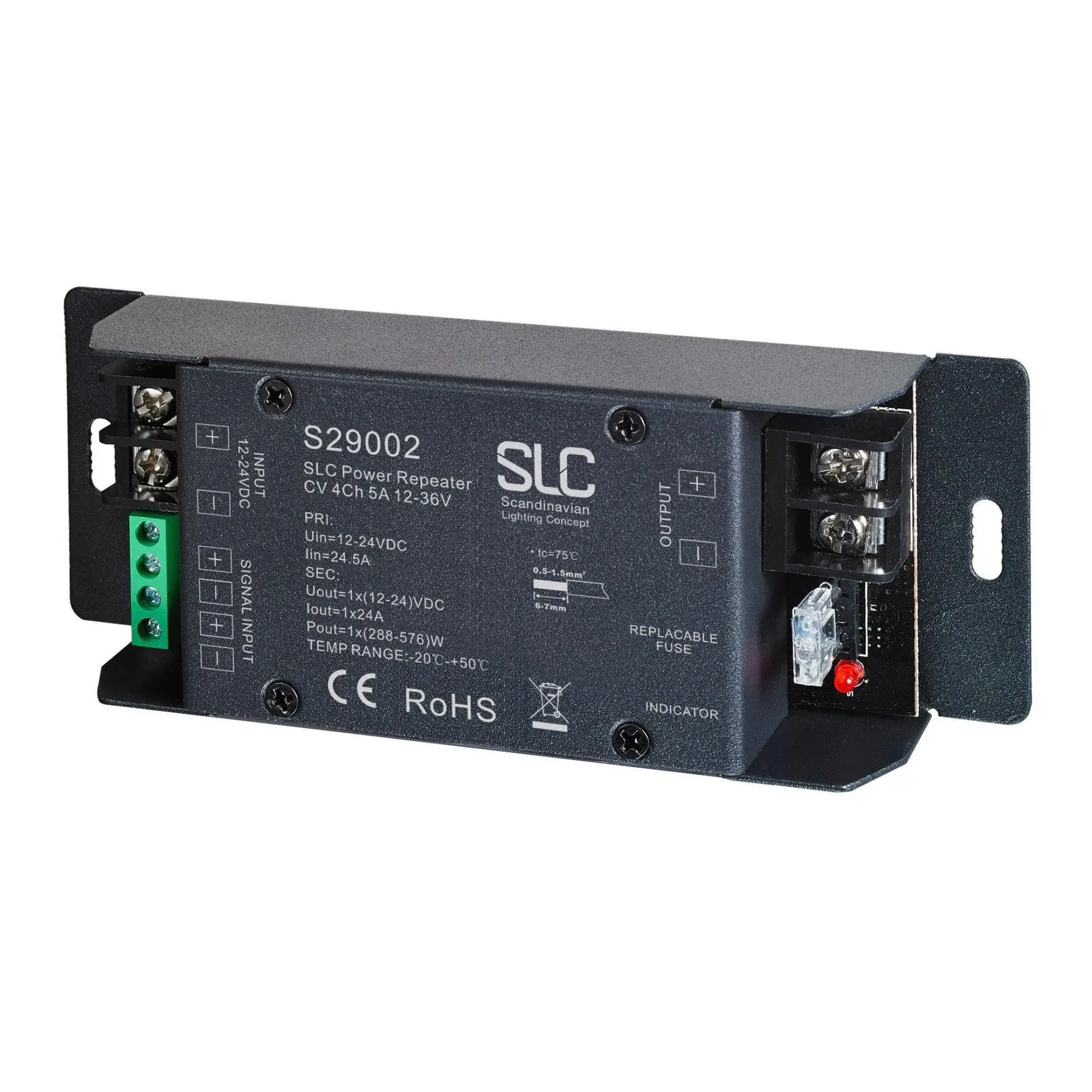 SLC Power repeater 1x24A 12-36V 576W IP20