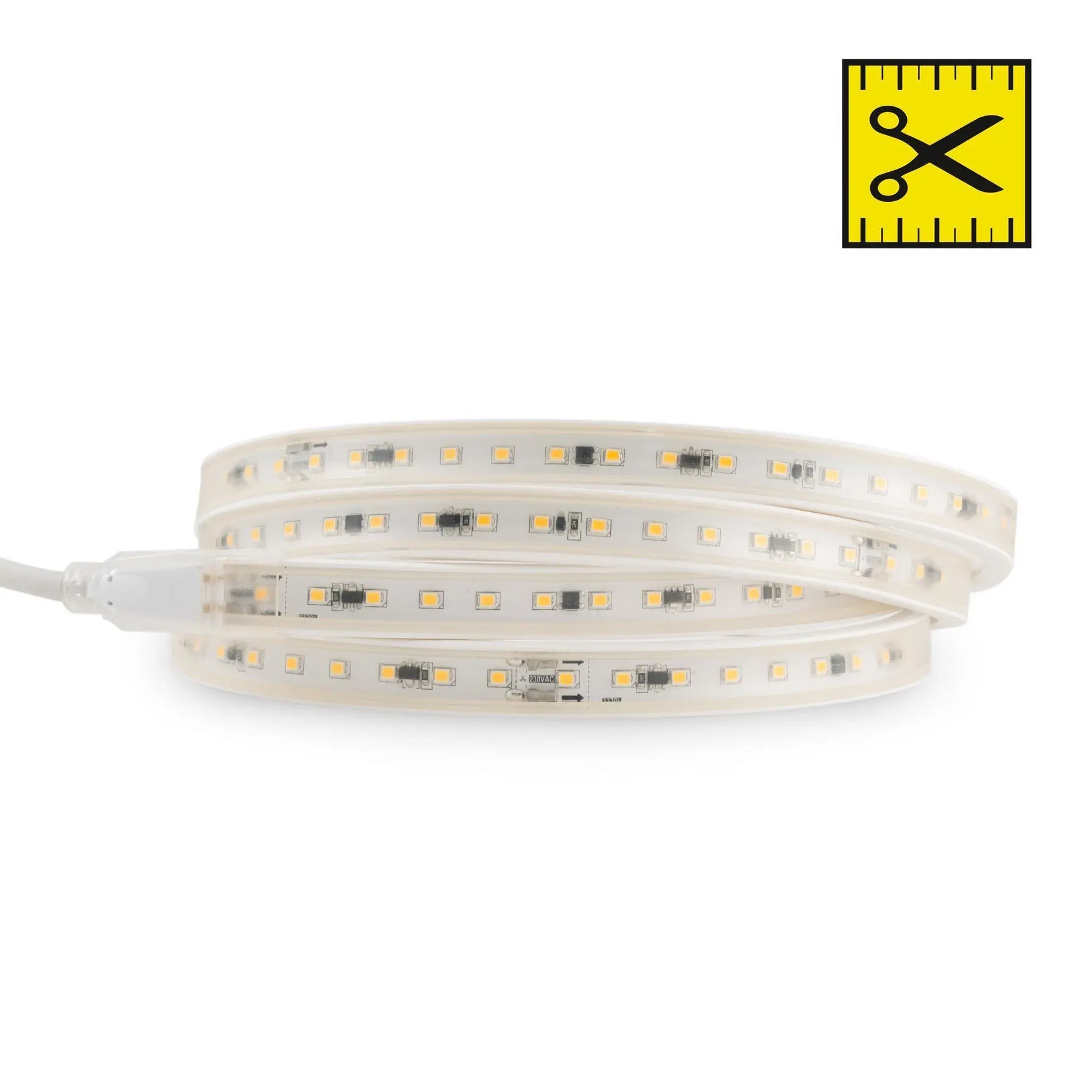 SLC LED pásek 230V sada 8W/m 900lm/m 4000K Ra80 stmívatelný IP65 5m