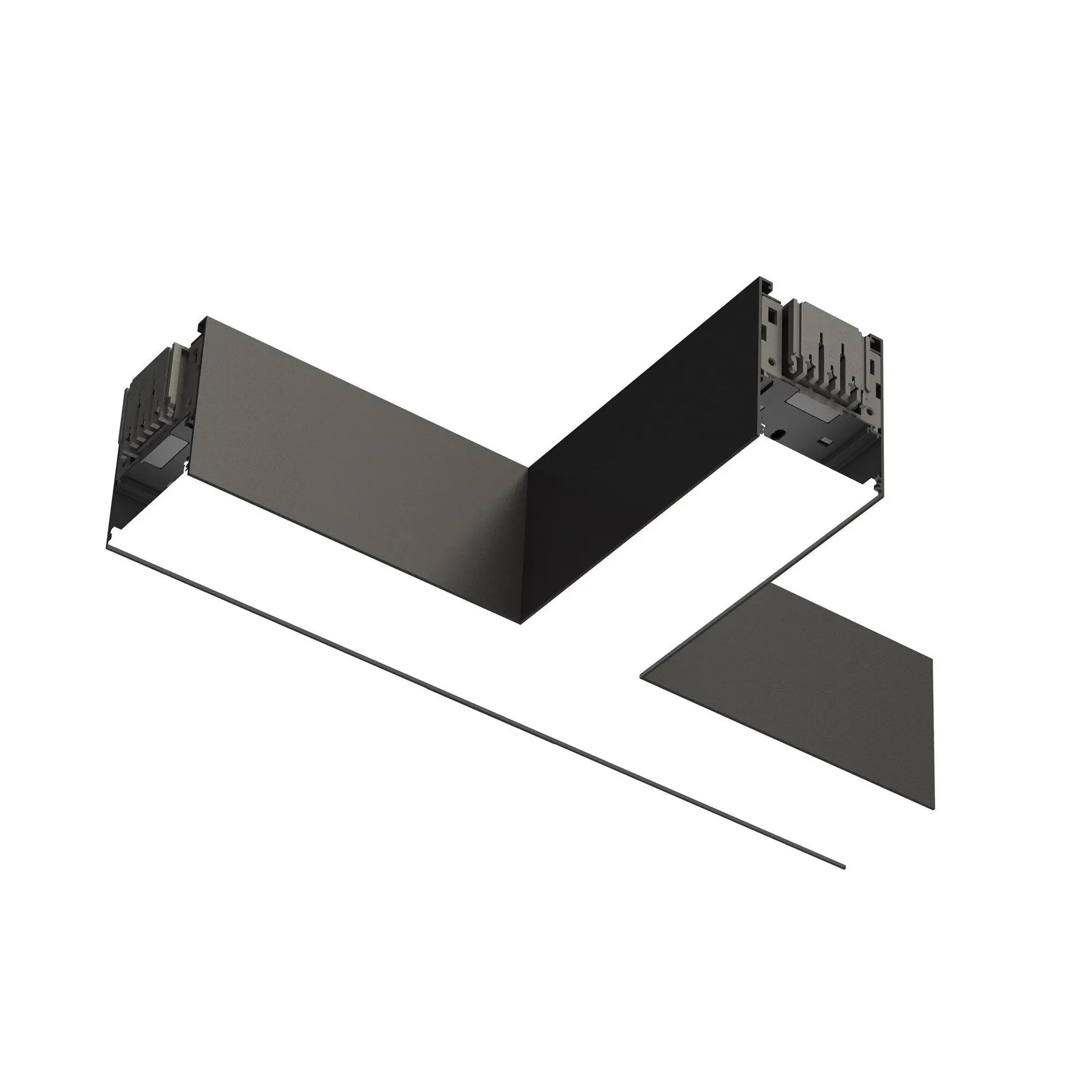 SLC LED svítidlo Click 349 T-spojka střed černá 1680-1820lm 3000/4000K Ra80 DALI IP20