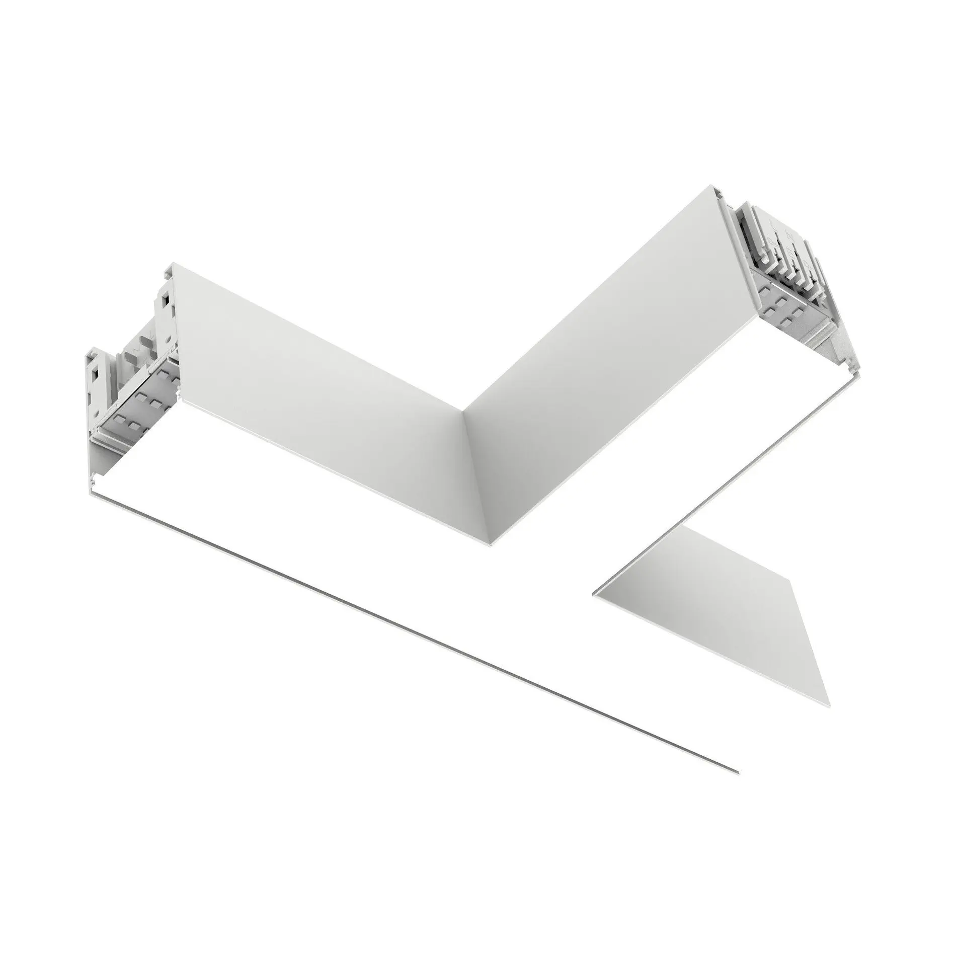 SLC LED svítidlo Click T-spojka pravá bílá 1540lm 3000K/4000K Ra90 DALI IP20