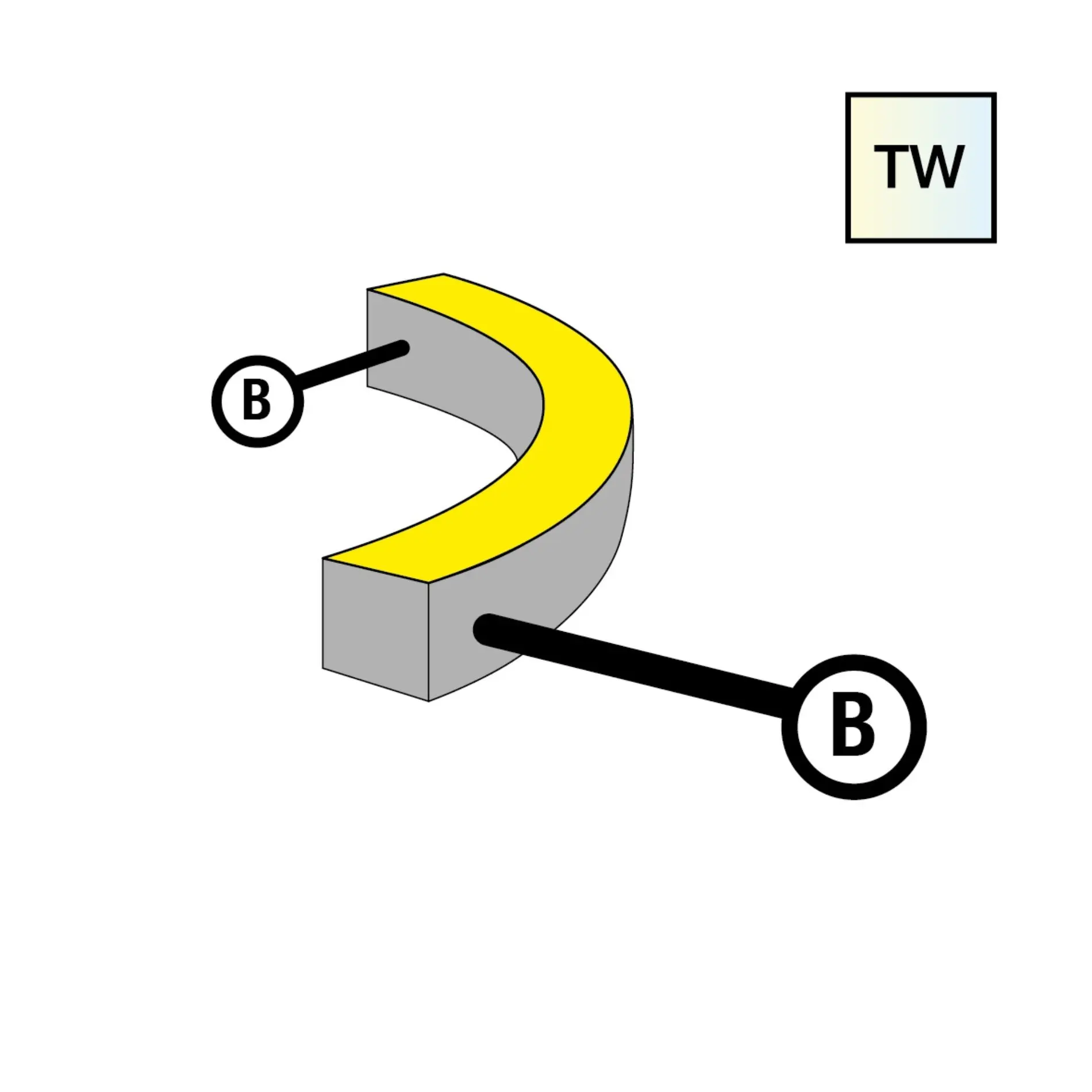 SLC S1624S-TW-B Napájení pro NeonFlex 24V Side-Bend TW B - TLG
