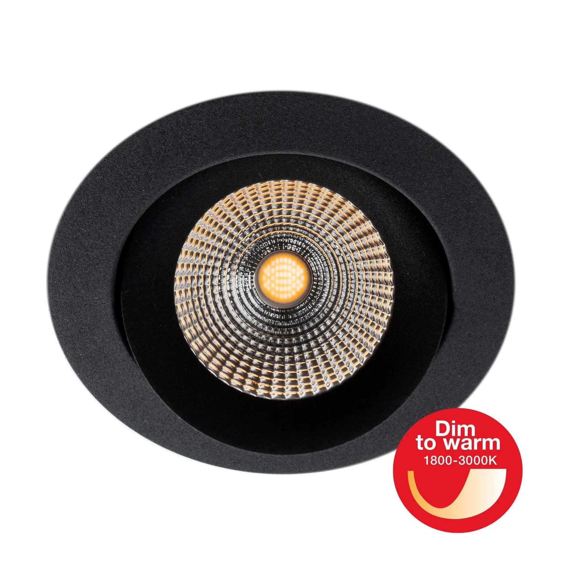 SLC SLC1142D Vestavné LED svítidlo One360 DTW pr.68-83 mm černé 495lm 1800-3000K Ra90 DALI IP44/IP20 36° - TLG