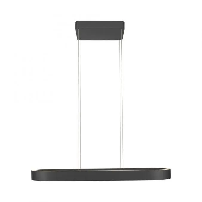 PAUL NEUHAUS LED závěsné svítidlo Q-STRETTO, černá, s dálkovým ovladačem ZigBee 2700-5000K