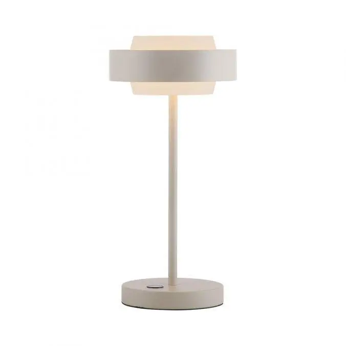 LD 14133-39 Kolekce Schöner Wohnen LED stolní lampa Elmo písková barva dotykový stmívač, 3000K - JUST LIGHT